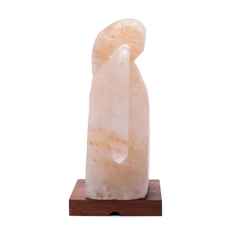 Zoutlamp engel met snoer en LED lamp