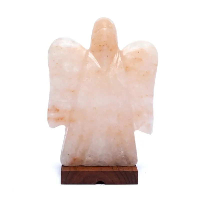 Zoutlamp engel met snoer en LED lamp