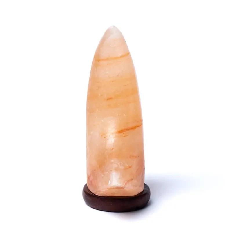 Zoutlamp maanvormig met snoer en LED lamp