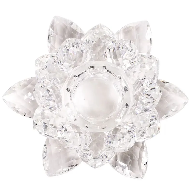 Lotus kaarshouder kristal S