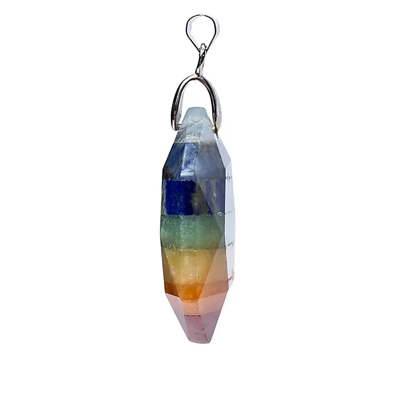 7 chakra edelsteenhanger hexagon