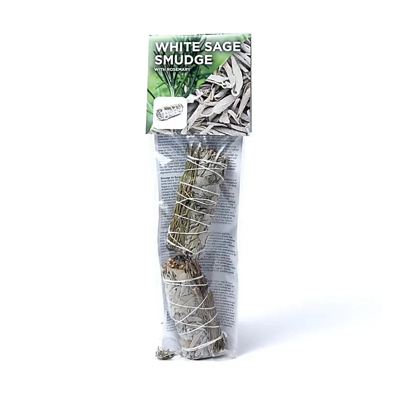 Witte salie smudge met rozemarijn S set van 2