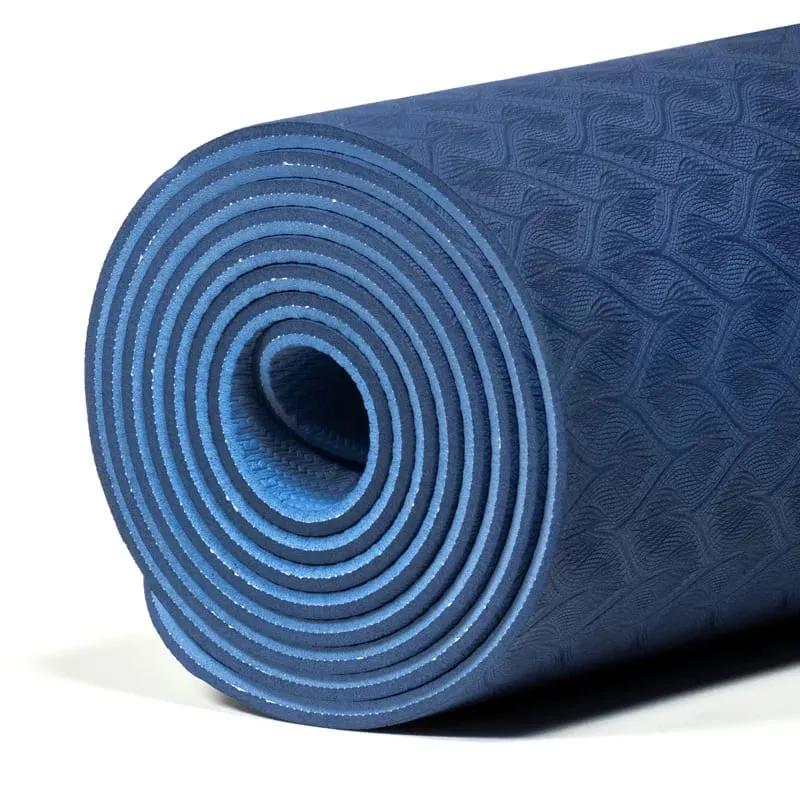 Yogi & Yogini Premium TPE Yogamat blauw