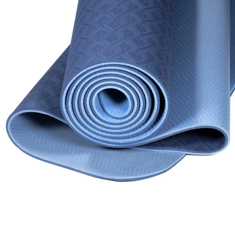 Yogi & Yogini Premium TPE Yogamat blauw