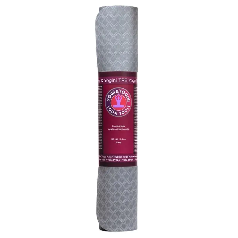 Yogi & Yogini Premium TPE Yogamat antraciet