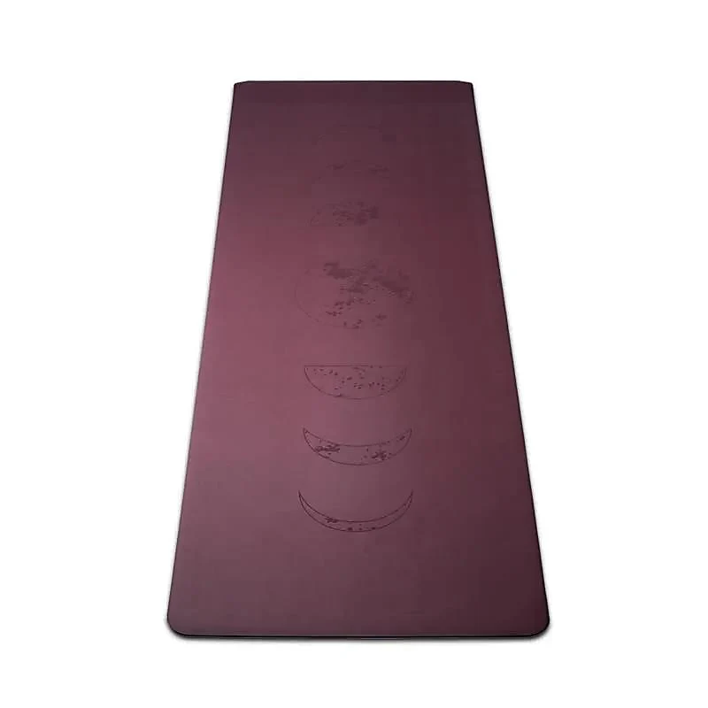 Yogi & Yogini PU yogamat maanfasen aubergine