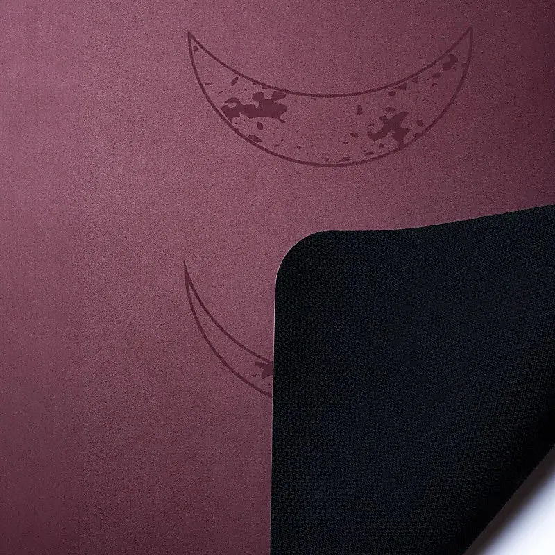 Yogi & Yogini PU yogamat maanfasen aubergine