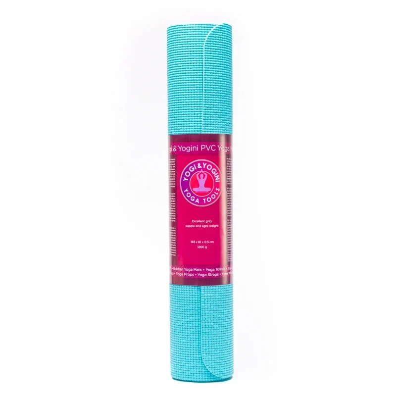 Yogi & Yogini PVC yogamat turquoise