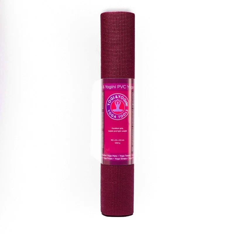 Yogi & Yogini PVC yogamat aubergine