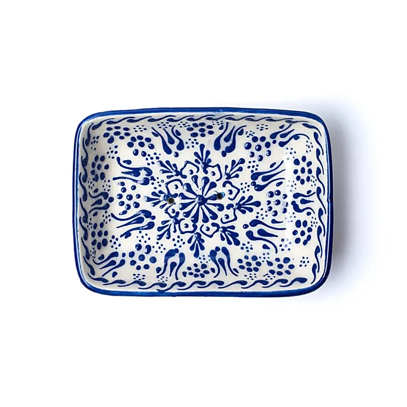 Zeephouder handgemaakt blauw
