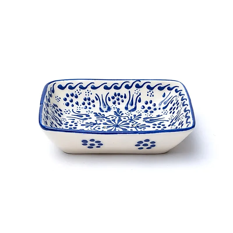 Zeephouder handgemaakt blauw
