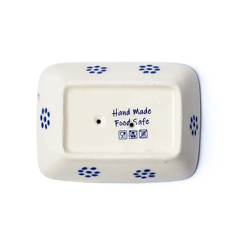 Zeephouder handgemaakt blauw
