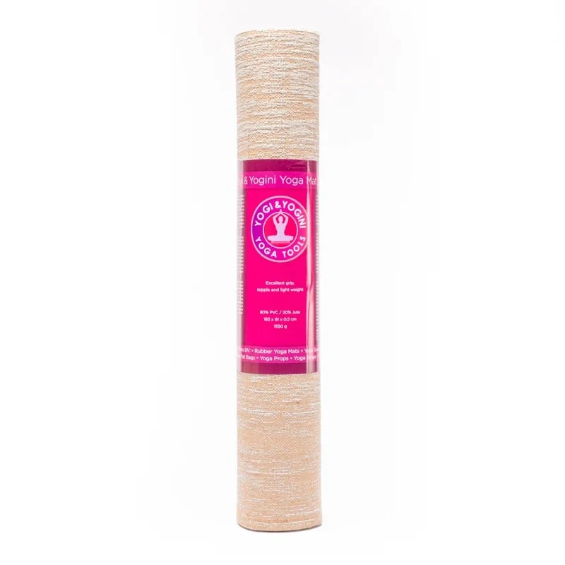 Yogi & Yogini yogamat jute grijs