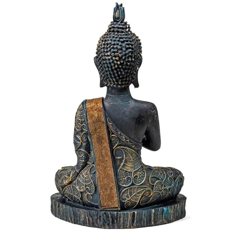Boeddha in Gebed antiek look Thailand