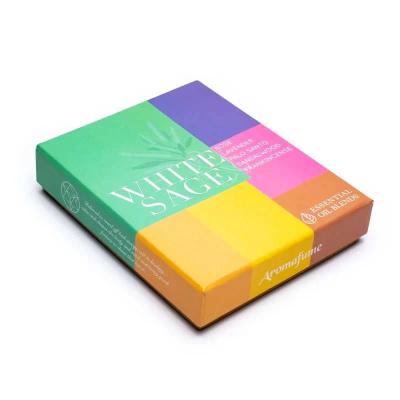 Witte salie essentiële oliemix set van 6 Aromafume