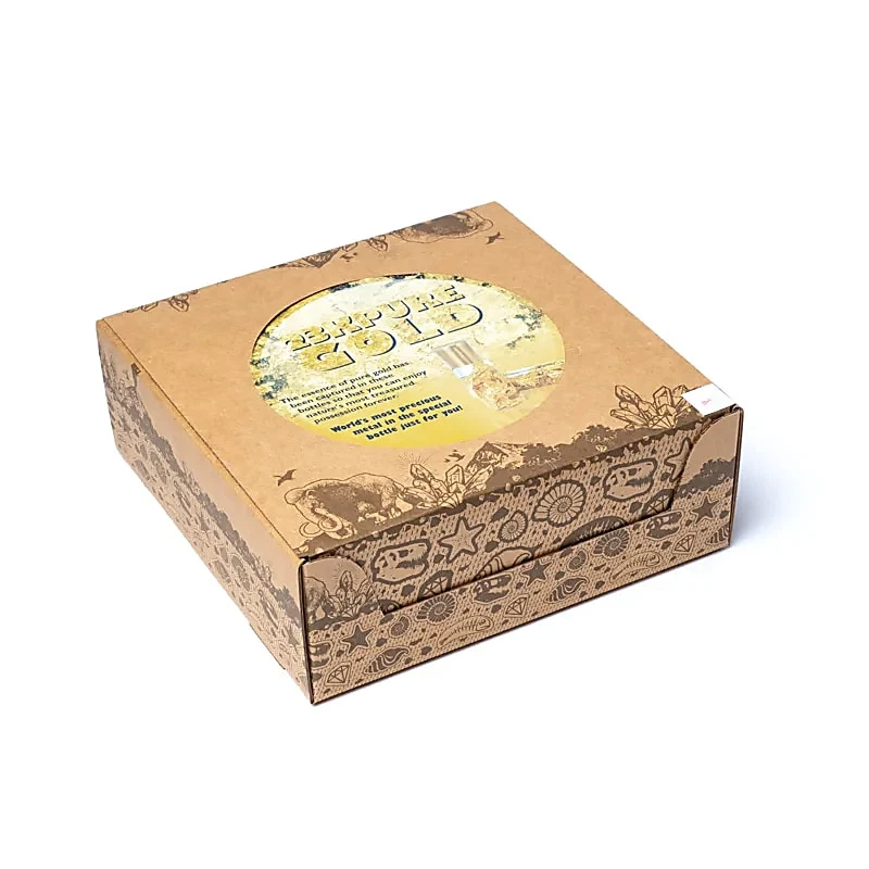 Flesje zuiver bladgoud display met 60 stuks