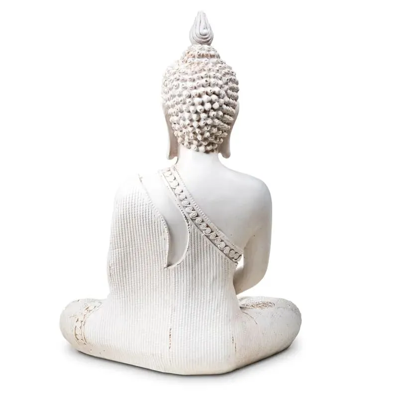 Boeddha in Meditatie wit Thailand
