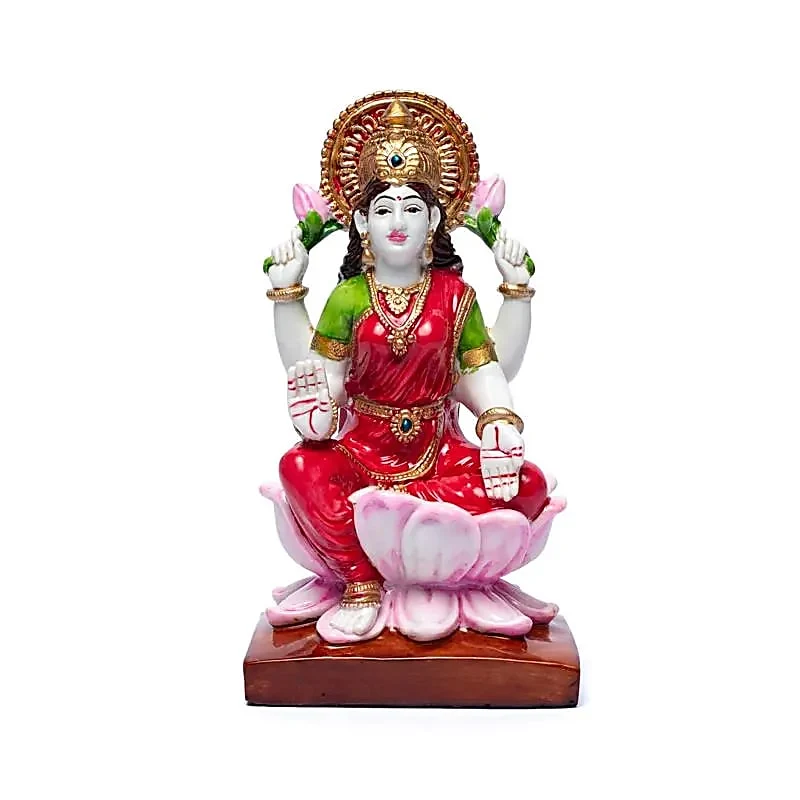 Lakshmi met lotussen