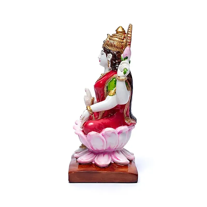Lakshmi met lotussen