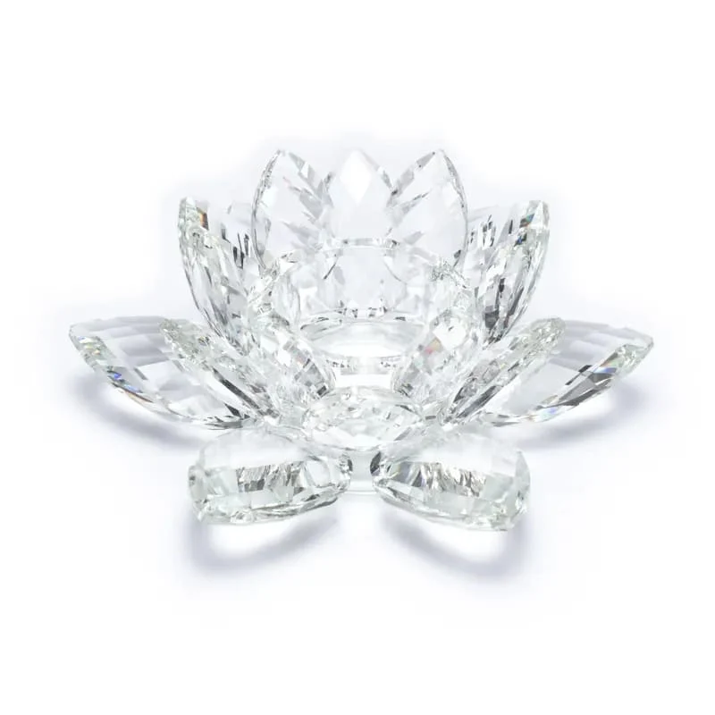 Lotus kaarshouder kristal L