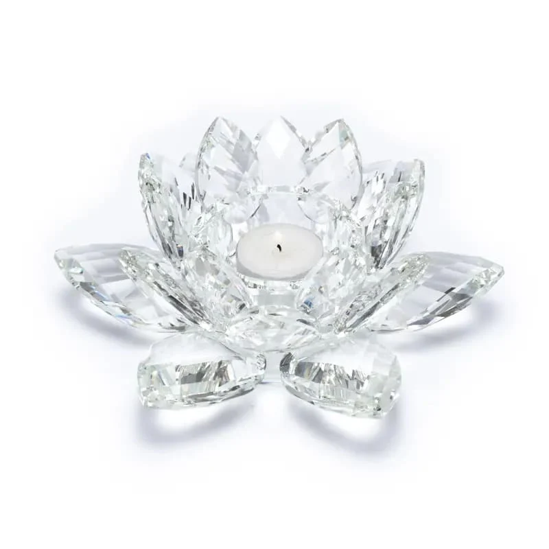 Lotus kaarshouder kristal L