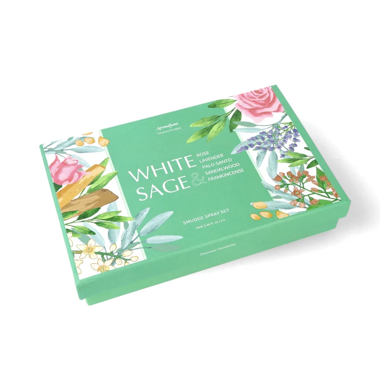 Witte salie smudge spray set van 6 Aromafume