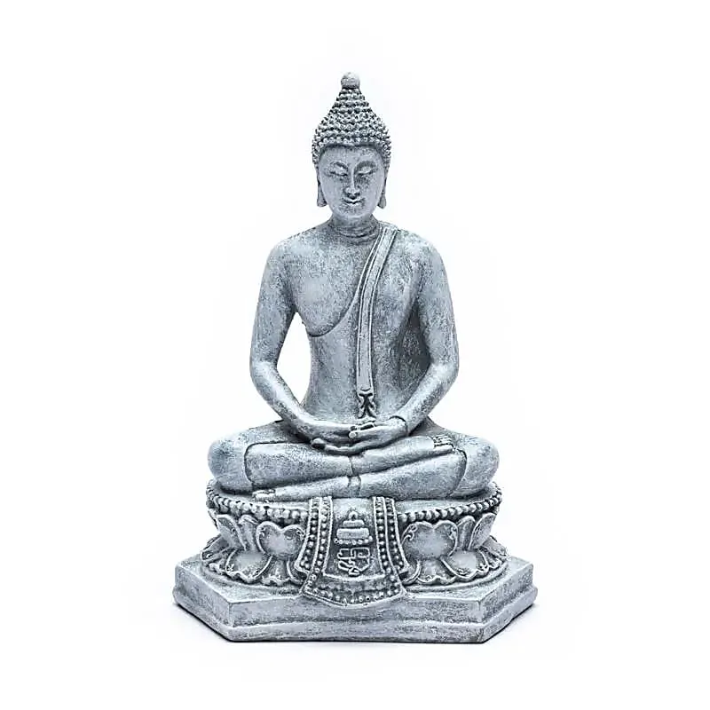 Meditatie boeddha Thailand grijs