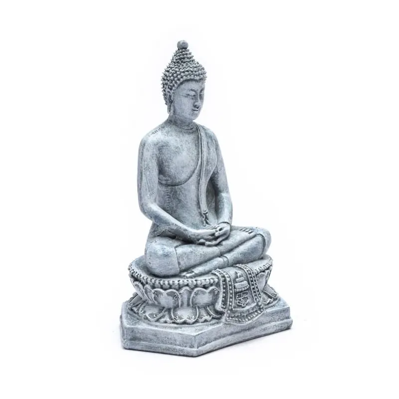 Meditatie boeddha Thailand grijs