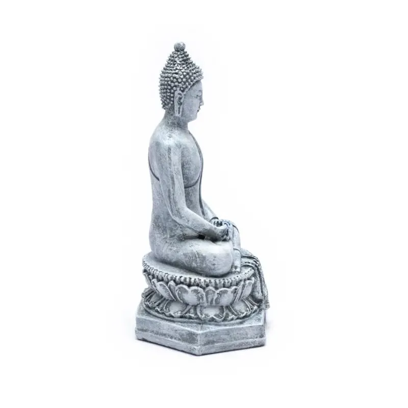 Meditatie boeddha Thailand grijs