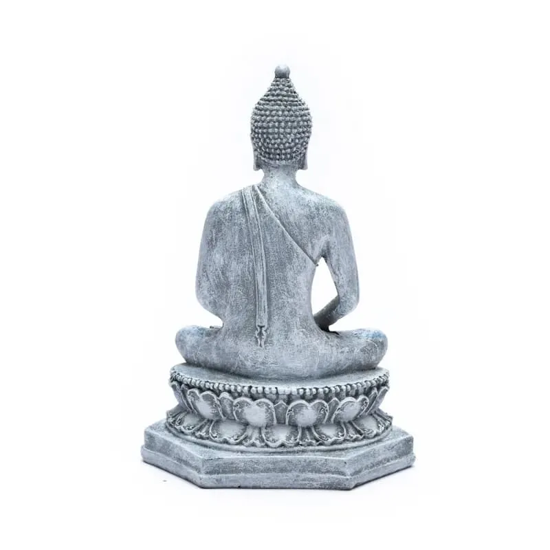 Meditatie boeddha Thailand grijs