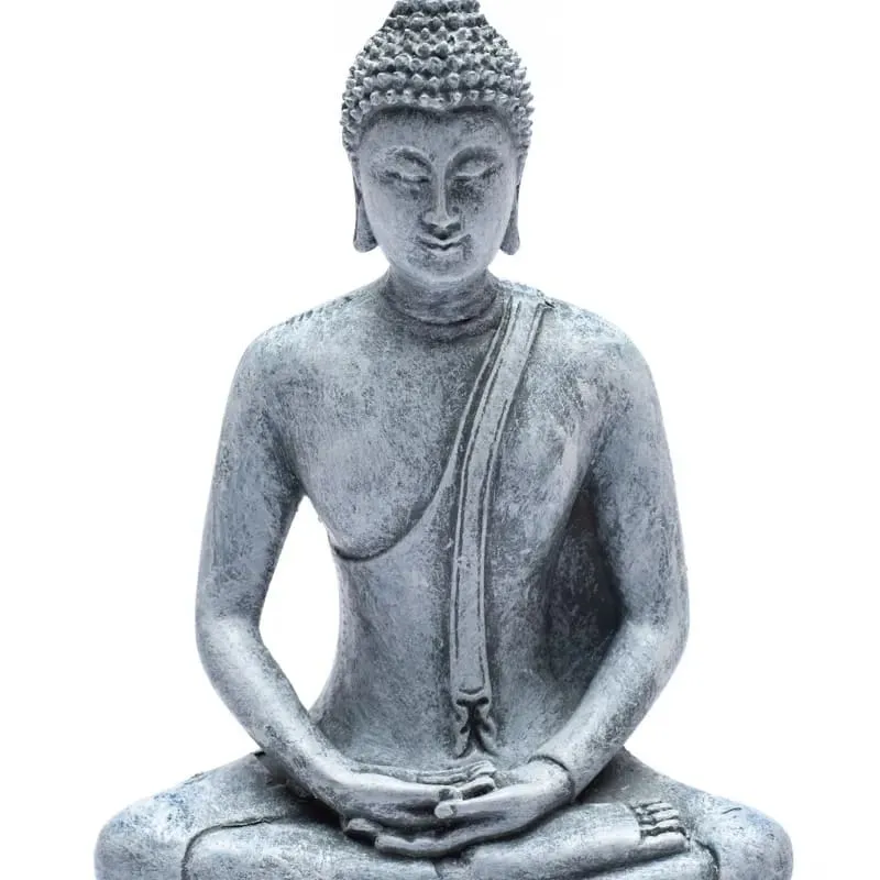 Meditatie boeddha Thailand grijs