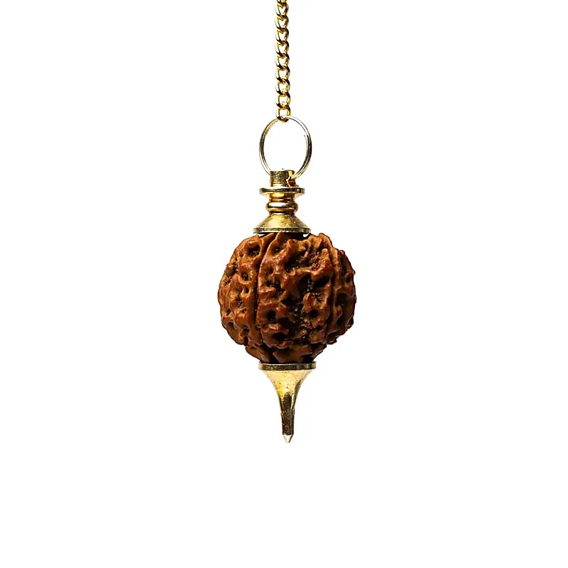 Rudraksha Pendel goudkleurig