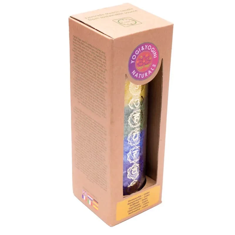Geurkaars stearine 7 chakra's