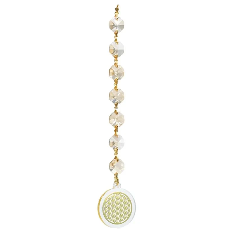 Feng Shui Bloem des Levens raamdecoratie champagne