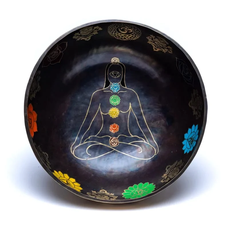 Klankschaal 7 Chakra's gekleurd