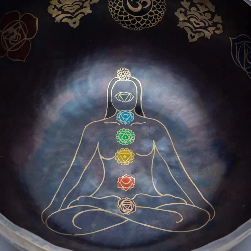 Klankschaal 7 Chakra's gekleurd