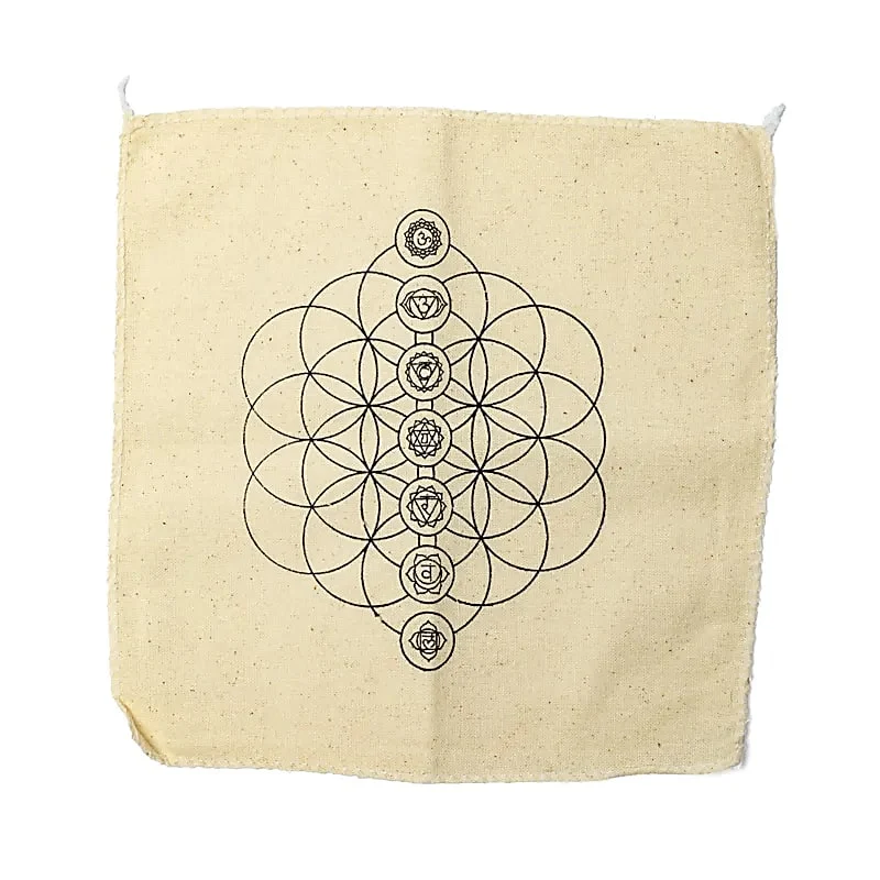 Edelsteen raster Chakra display