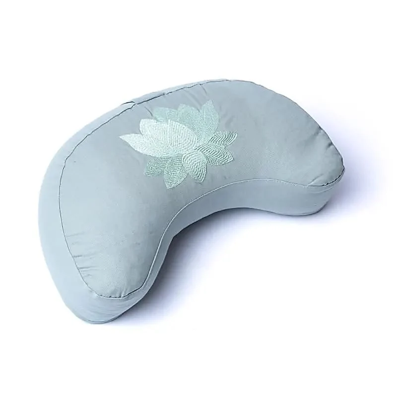 Meditatiekussen halve maan lotus biokatoen