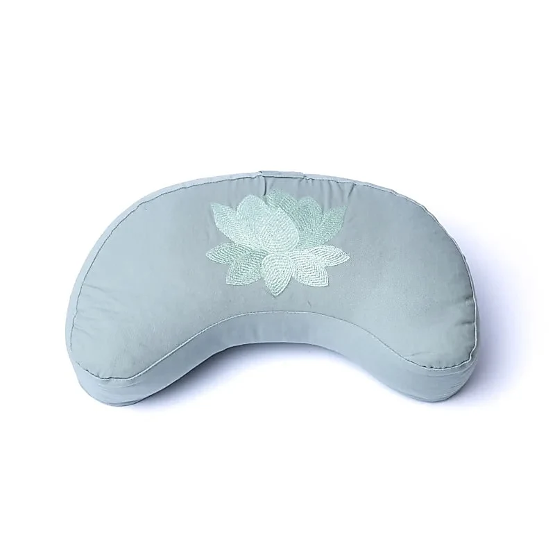 Meditatiekussen halve maan lotus biokatoen