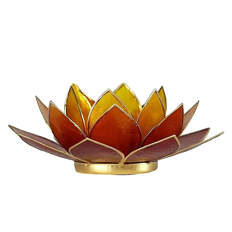 Lotus sfeerlicht 3-kleurig goudrand
