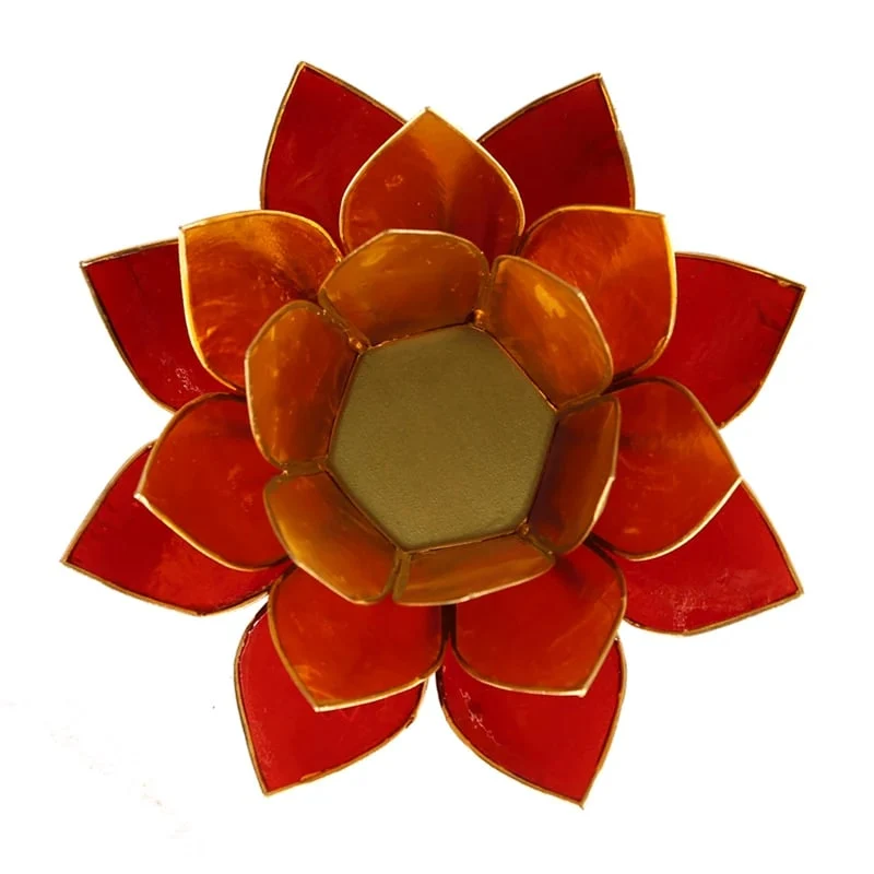 Lotus sfeerlicht 3-kleurig goudrand