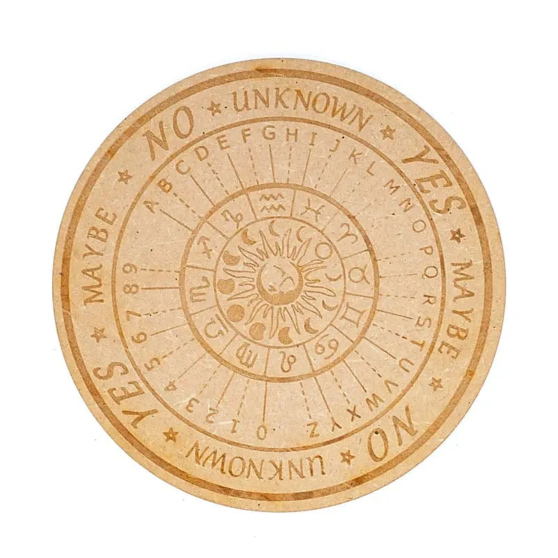 Pendelbord astrologie gegraveerd