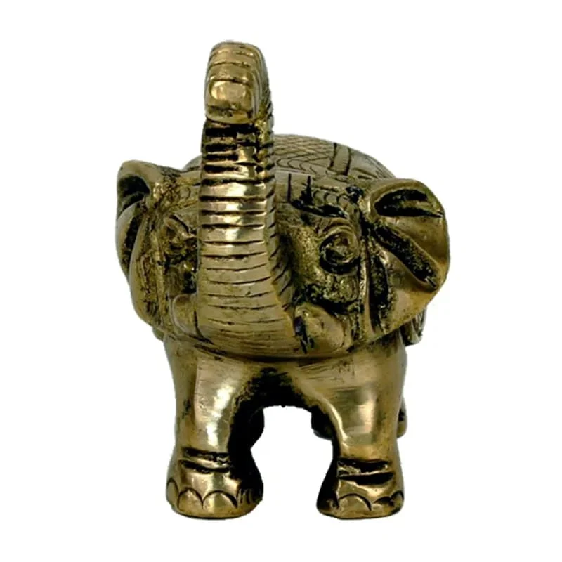 Minibeeldje olifant messing
