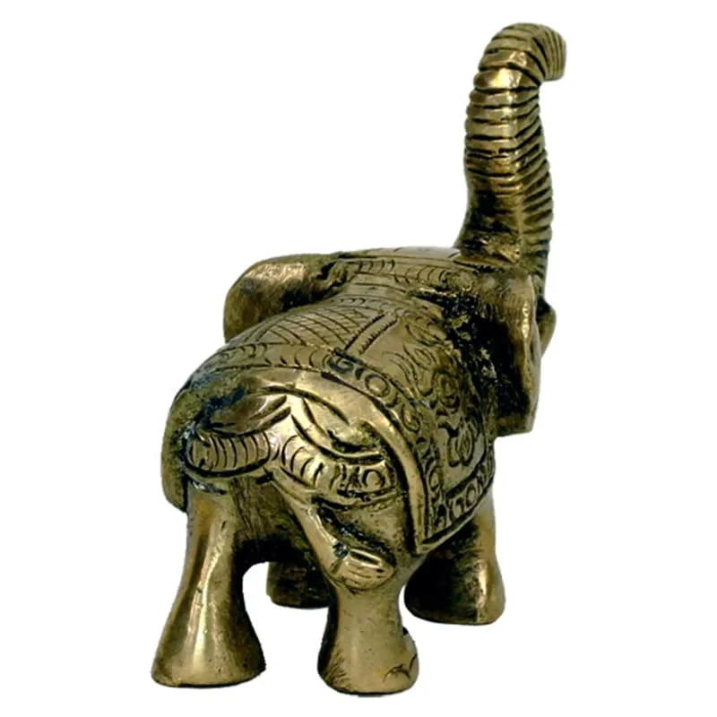Minibeeldje olifant messing