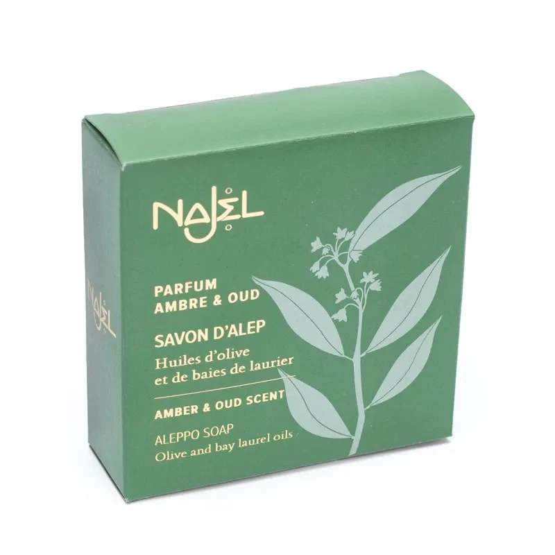 Najel Aleppo kruidenzeep amber/oud aan koord