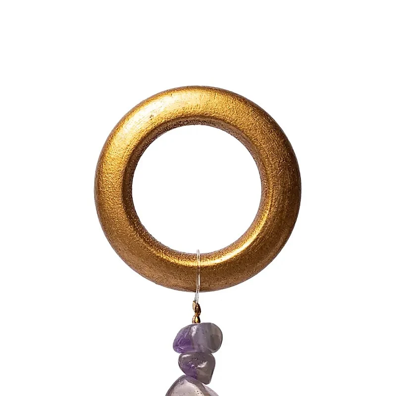 Suncatcher met lotus, amethist en kristallen