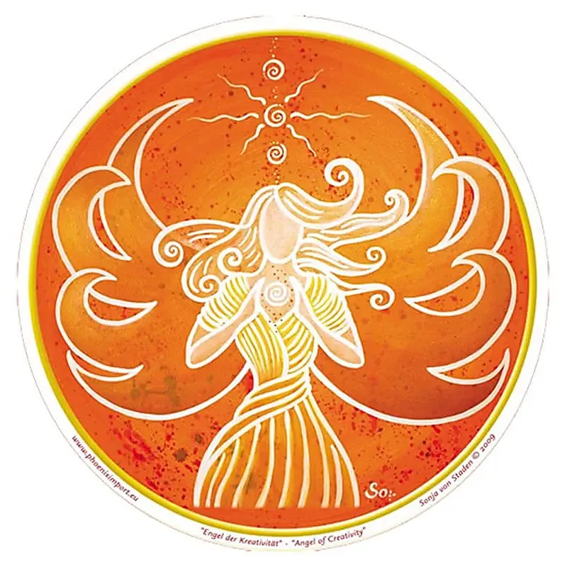 Raamsticker Angel of Creativity