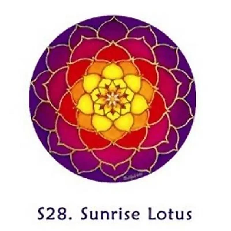 Raamsticker Zonsopgang Lotus