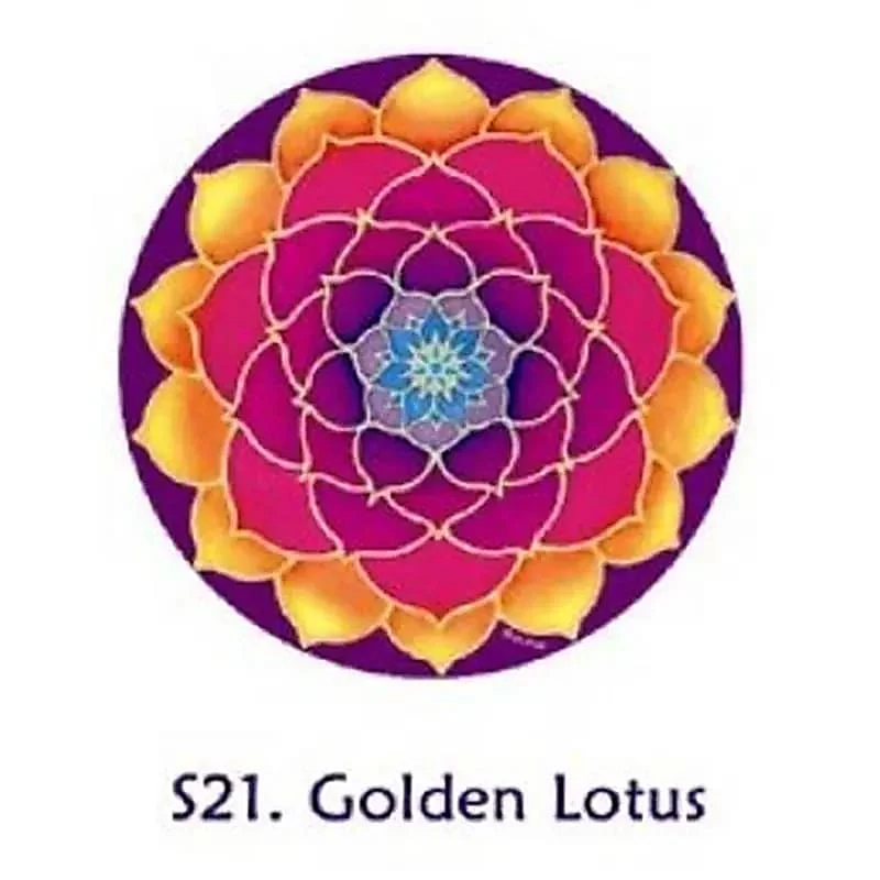 Raamsticker Gouden Lotus