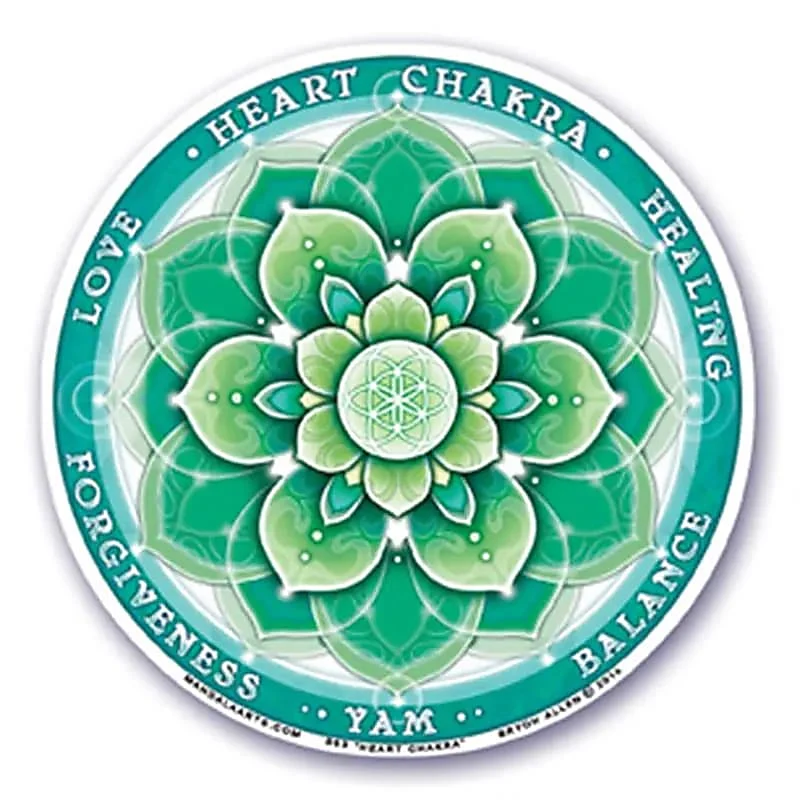 Raamsticker 4e chakra